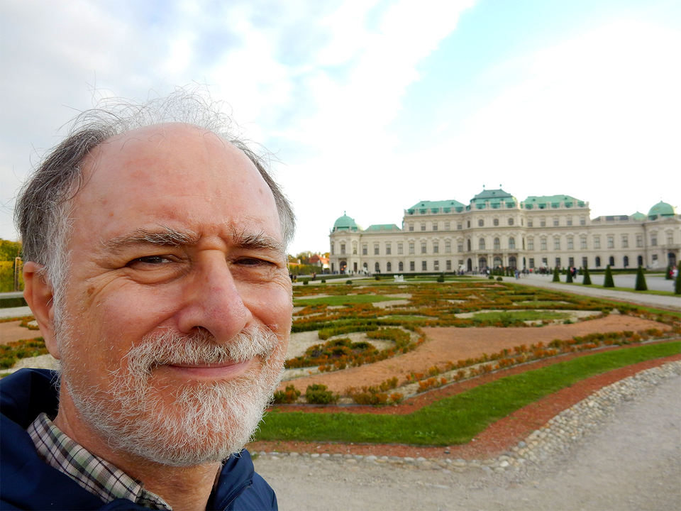 Frank Alpert at Belvedere Palace in Vienna