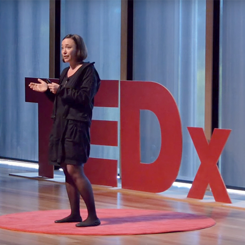 Professor Sara Dolnicar presenting at TEDx at UQ