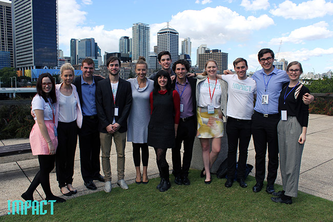 Young business leaders at the IMPACT Youth Social Enterprise Conference, Brisbane