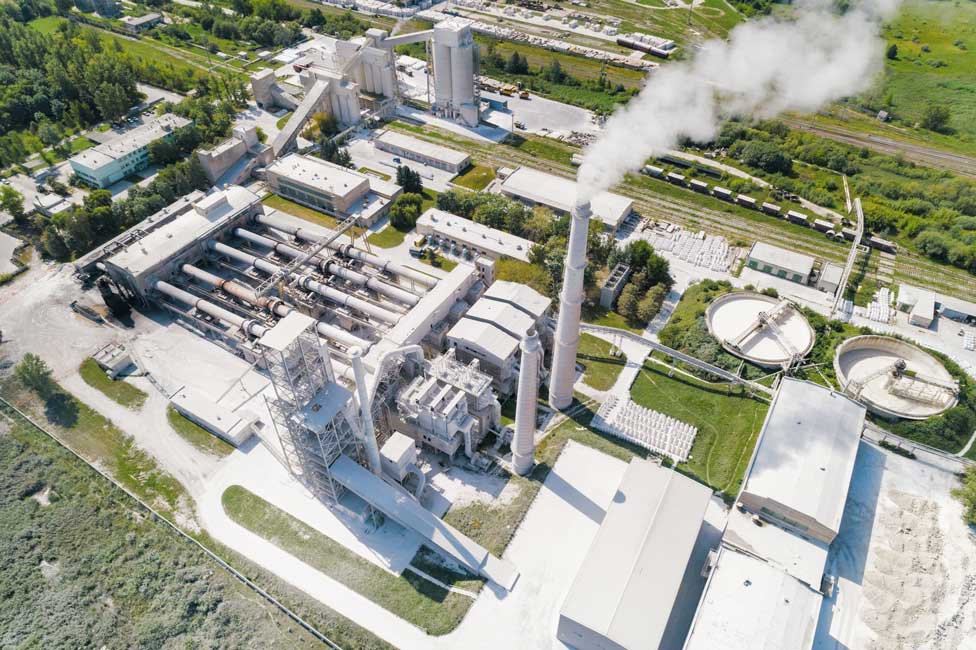 Cement plant aerial