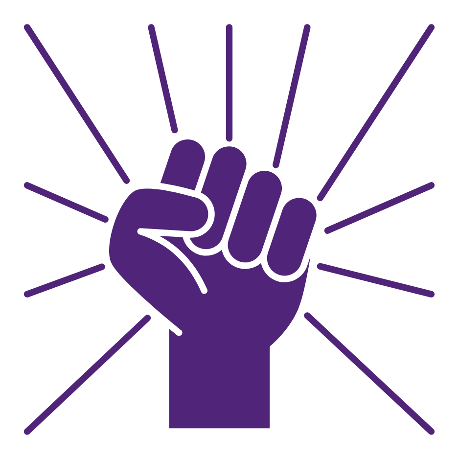 Icon of an empowerment fist