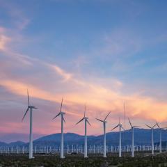 image of wind energy farm 