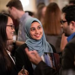 Students at an event