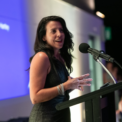 MBA Director Nicole Hartley at previous MBA Information Session 