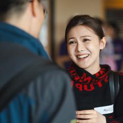 Lady smiling