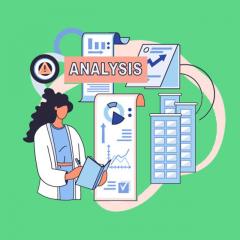 vector art of a woman with a clipboard