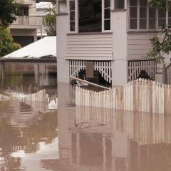 Brisbane house flooded