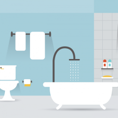 Bathroom with towels